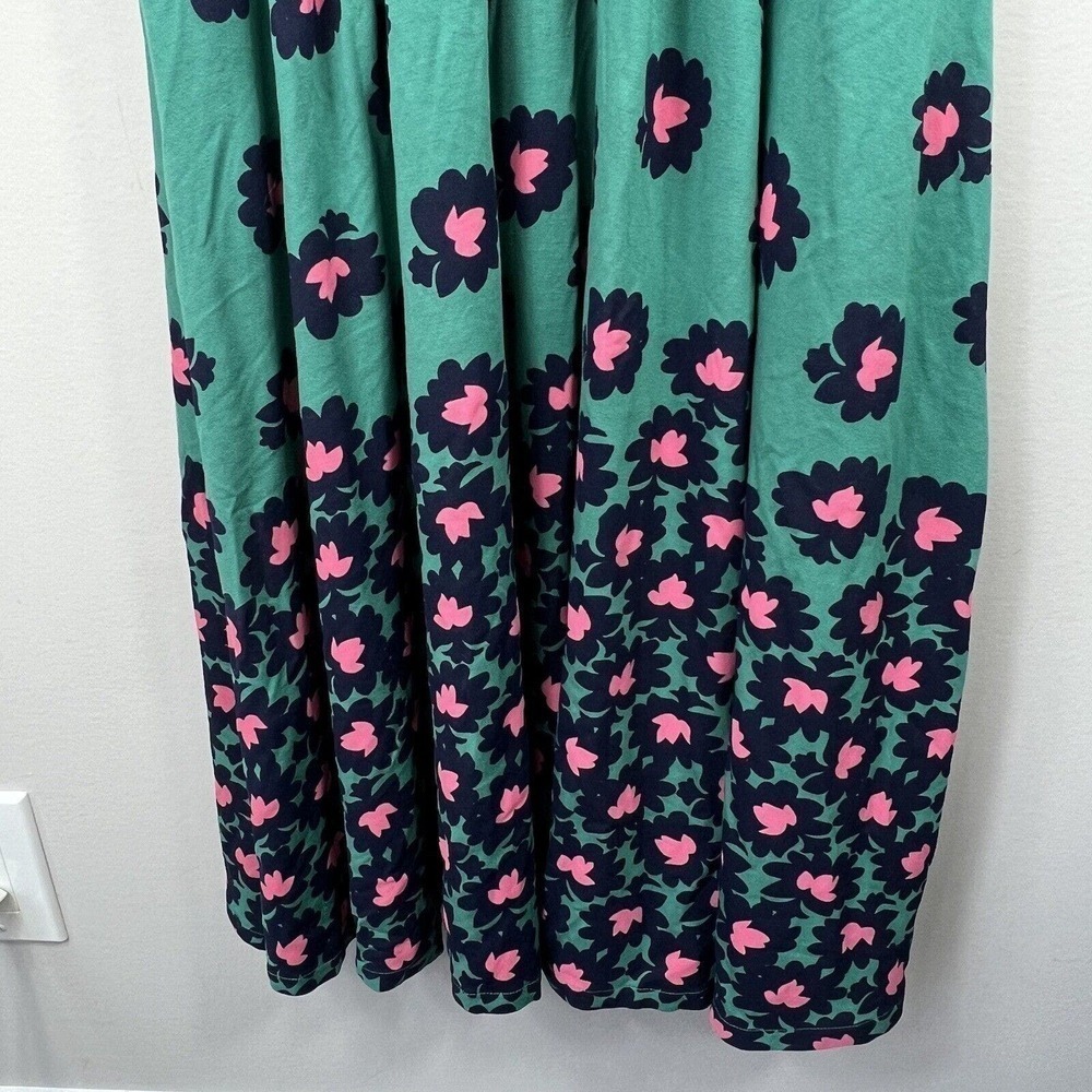 Boden Woodland Green Kassidy Surplice Midi Dress 6 Short Sleeve V Neck - Picture 6 of 12